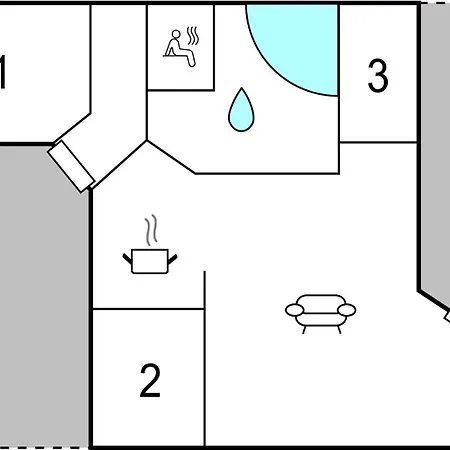 펜션 Three-bedroom In Sjolund